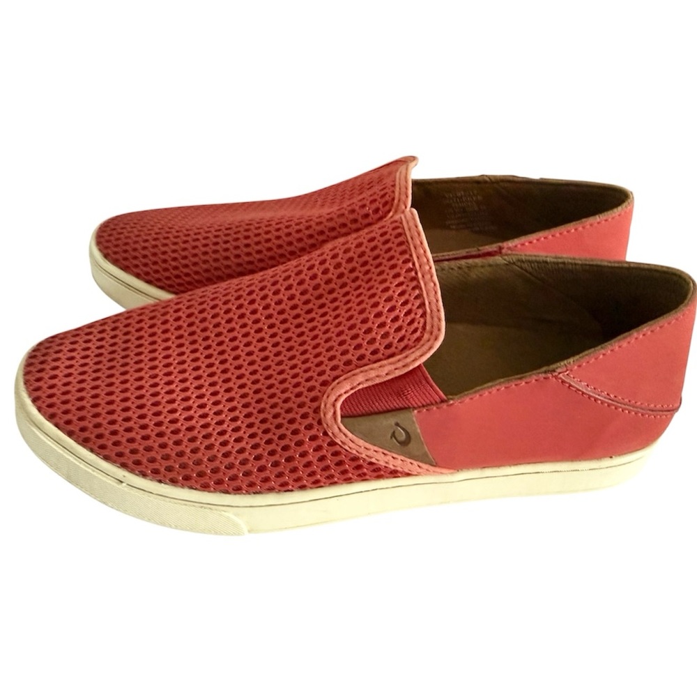 OluKai Pehuea Slip On Sneaker Coral Size 9